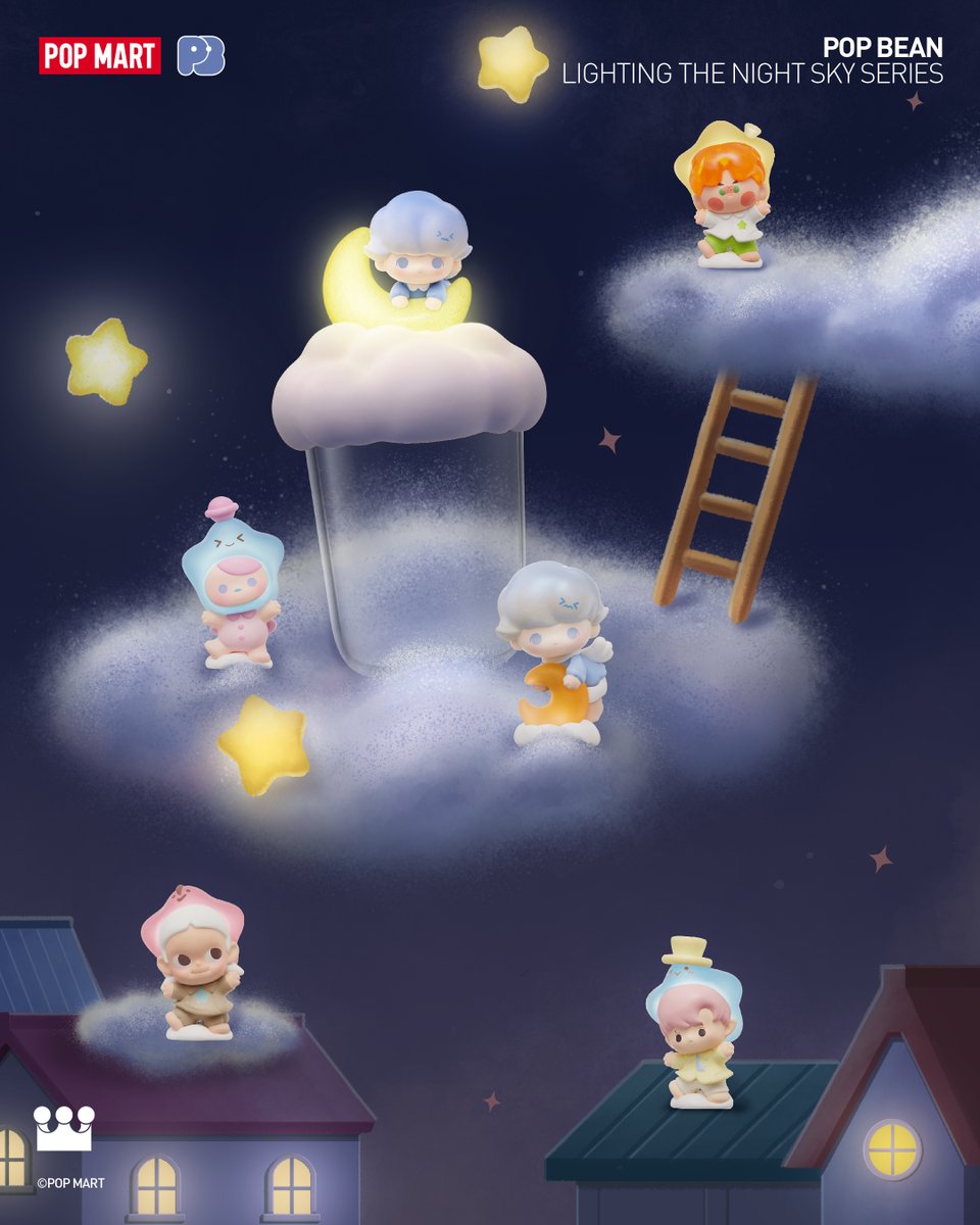 POP BEAN LIGHTING THE NIGHT SKY SERIES/ POP BEAN LIGHTING THE NIGHT SKY SERIES BLIND BOTTLE/ POP BEAN GOODNIGHT, NIGHT SKY SERIES (1PC PER PACK)

The stars seem to whisper secrets, each sparkle carrying a promise of warmth and wonder. 

✅ Available 09/30

#POPMARTUS  #popbeans