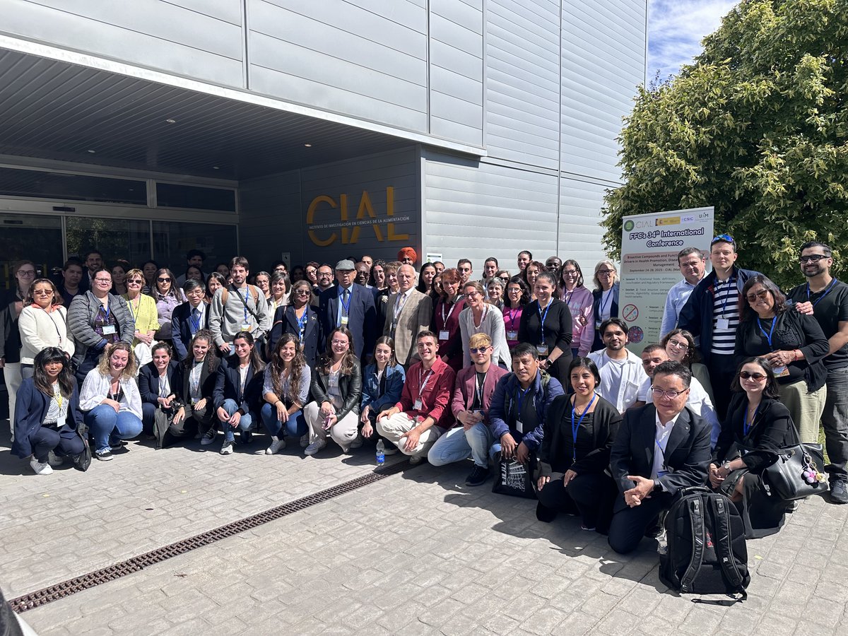 CIAL_CSIC_UAM's tweet image. ¡Conferencia 34th finalizada con éxito en el CIAL! 🎉
Gracias a los +100 expertos de 24 países por compartir sus avances en alimentos funcionales. Ha sido increíble.
Aquí la foto de grupo. ¡Gracias por venir! 👇
#AlimentosFuncionales #Investigación #enfermedadescronicas