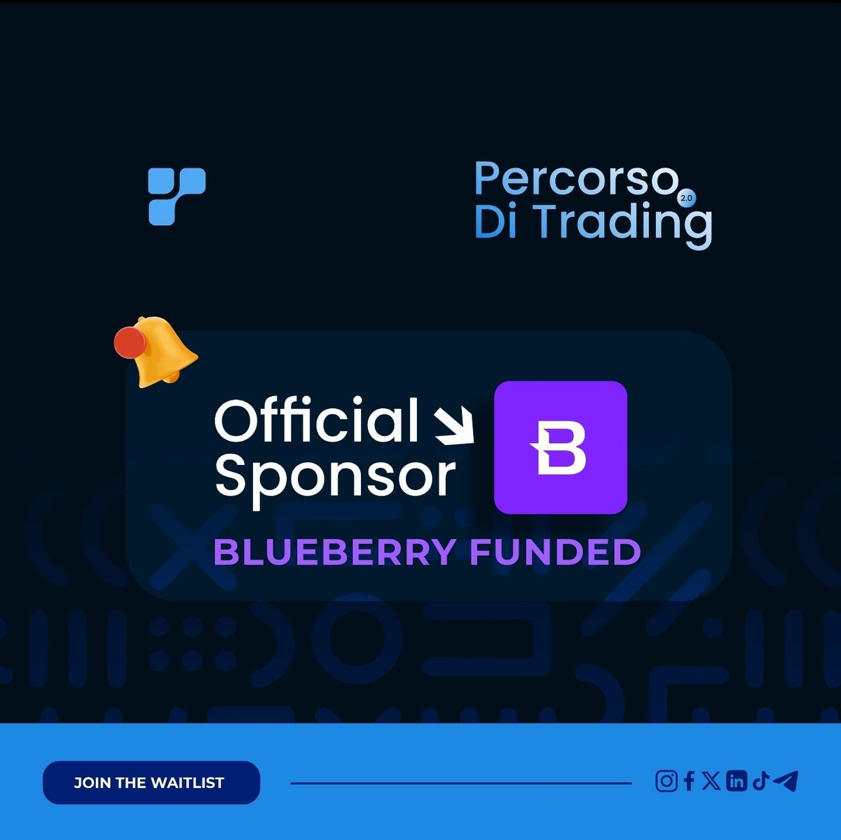 PercorsoTech's tweet image. BIG NEWS 🚨🚨🚨
@BlueberryFunded PropFirm Joins Percorso di Trading 2.0 🚀
We’re excited to announce that Blueberry PropFirm is officially part of Percorso di Trading 2.0.
This means our community of traders will now enjoy:
》Exclusive access to funded accounts
》Special…