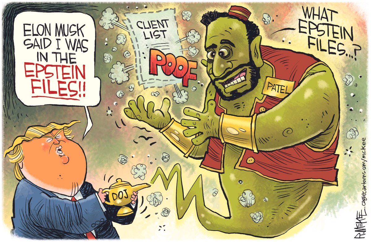 PatriziaTenda's tweet image. "Elon MUsk ha detto che ero nell'elenco clienti di Epstein!!"
#Patel, capo FBI: "Quale elenco clienti di Epstein...?"
#TrumpPedoFiles
#EpsteinTrumpCoverUp 
#scritturebrevi