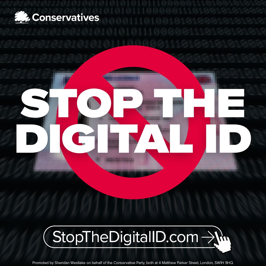Labour’s “Digital ID” gimmick won’t stop the boats. It’s a desperate distraction from their scandals.

We won’t back any system that makes ID mandatory for British citizens. 

Only Conservatives have a real plan to secure our borders.

👉 stopthedigitalid.com
