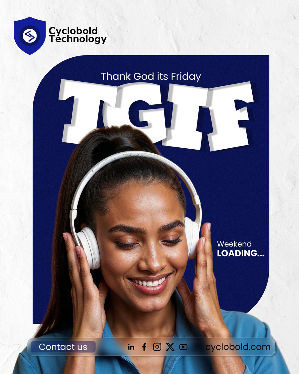 cyclobold's tweet image. From coding to chilling, we’ve truly earned this.
At Cyclobold Technology, we believe in giving our best all week long, building, innovating, and pushing boundaries in tech. 

👉 cyclobold.com
📞 08039906571
💬 WhatsApp: 08108227646

#CycloboldTech #CycloboldTechnology