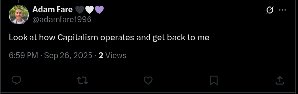 "GeT bAcK tO mE!"

but blocked.

Absolutely genius there...