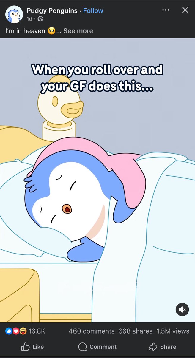 CryptoEmme's tweet image. Just seen my first Pudgy Penguins $PENGU ad on fb 🥹