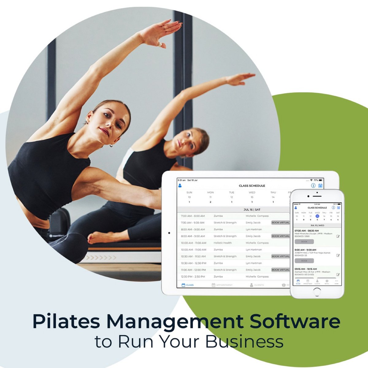 mybeststudio's tweet image. Pilates Management Software | Smart Automation

Save time and get more leads.
Easily schedule classes, take payments and keep track
of your business.

More features: mybeststudio.com/studio-managem…
Call: 626-600-2199

#pilatesmanagementsoftware
#pilatessoftware