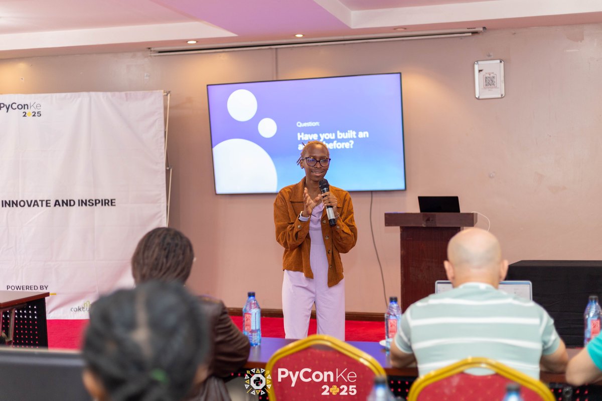 PyconKenya's tweet image. Have you built an Agent before?

@BethanyJep 

Session: BUILDING AN AGENTIC AI APPLICATION WITH PROMPTY AND AZURE AI FOUNDRY

#PyConKe #PyConKe2025