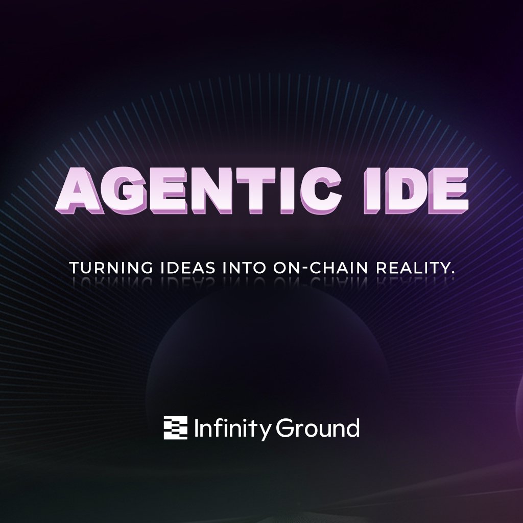 big funzd (OG "(✸,✸)"HULD" (@umarfar14758814) on Twitter photo Most people underrate the Agent IDE in <a href="/infinityg_ai/">InfinityGround</a> Ground
It’s not drag-and-drop like other no-code tools
It’s a workspace where AI agents writetest and deploy smart contracts in real time
That means ideas don’t just become prototypes they become live on-chain apps instantly Most people underrate the Agent IDE in <a href="/infinityg_ai/">InfinityGround</a> Ground
It’s not drag-and-drop like other no-code tools
It’s a workspace where AI agents writetest and deploy smart contracts in real time
That means ideas don’t just become prototypes they become live on-chain apps instantly