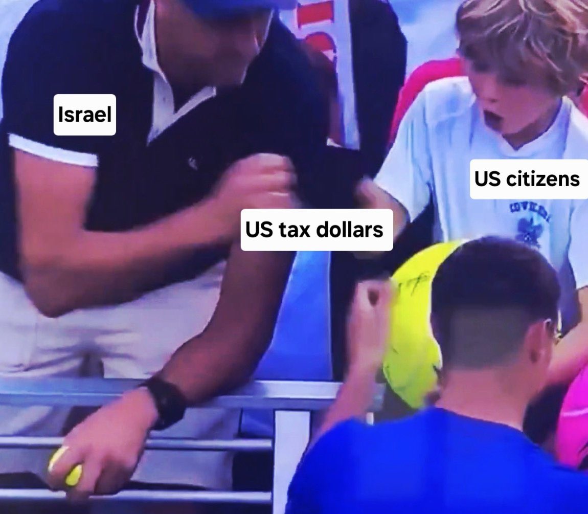Andrew_JCC's tweet photo. @WOLPalestine I’m assuming he’s invoicing the US for his accommodation too 👀
Netanyahu shouldn’t be in a hotel, he should be in The Hague!
#IDFWarCrimes #EndImpunityNow https://t.co/BtxH7kNwT5
