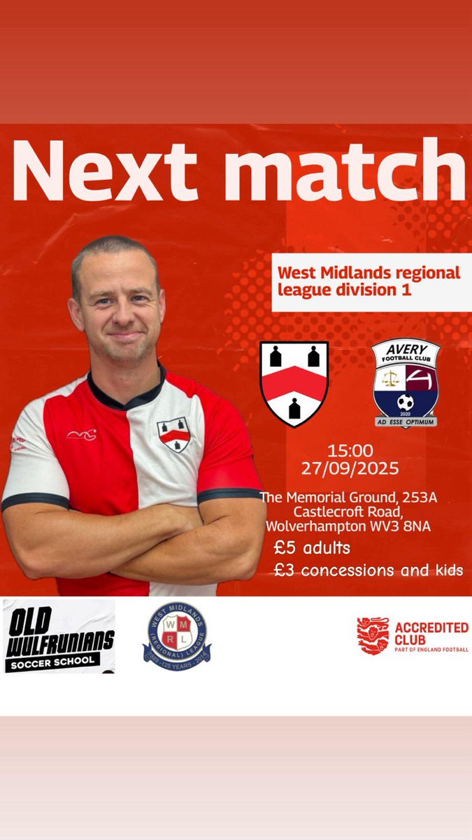 Old Wulfrunians FC (@oldwulfsfc) on Twitter photo 