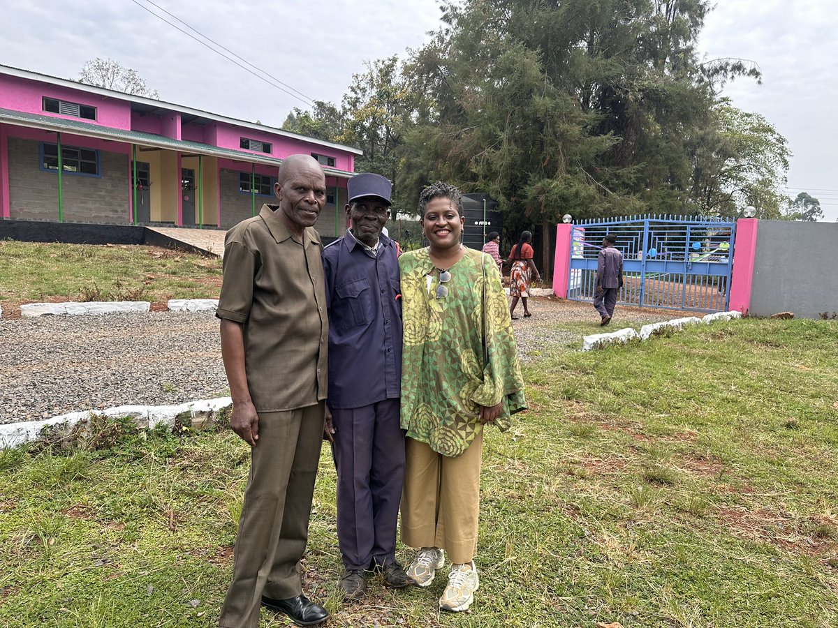 Proud to be the project champion of the Ekwanda Primary school renovation.  A project worth kshs 55 million that has transformed the school, which was completely in shambles.  In honor of my late father who attended this school.  💜