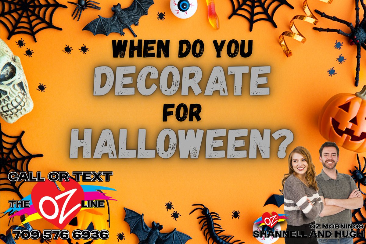 Both Hugh and Shannell plan on putting their decorations up this weekend!
-OZ Mornings