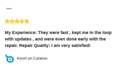 alexanderbgc's tweet photo. We just received a great review on Carwise. Thank you Kevin! https://t.co/H8x0k4Fmvx