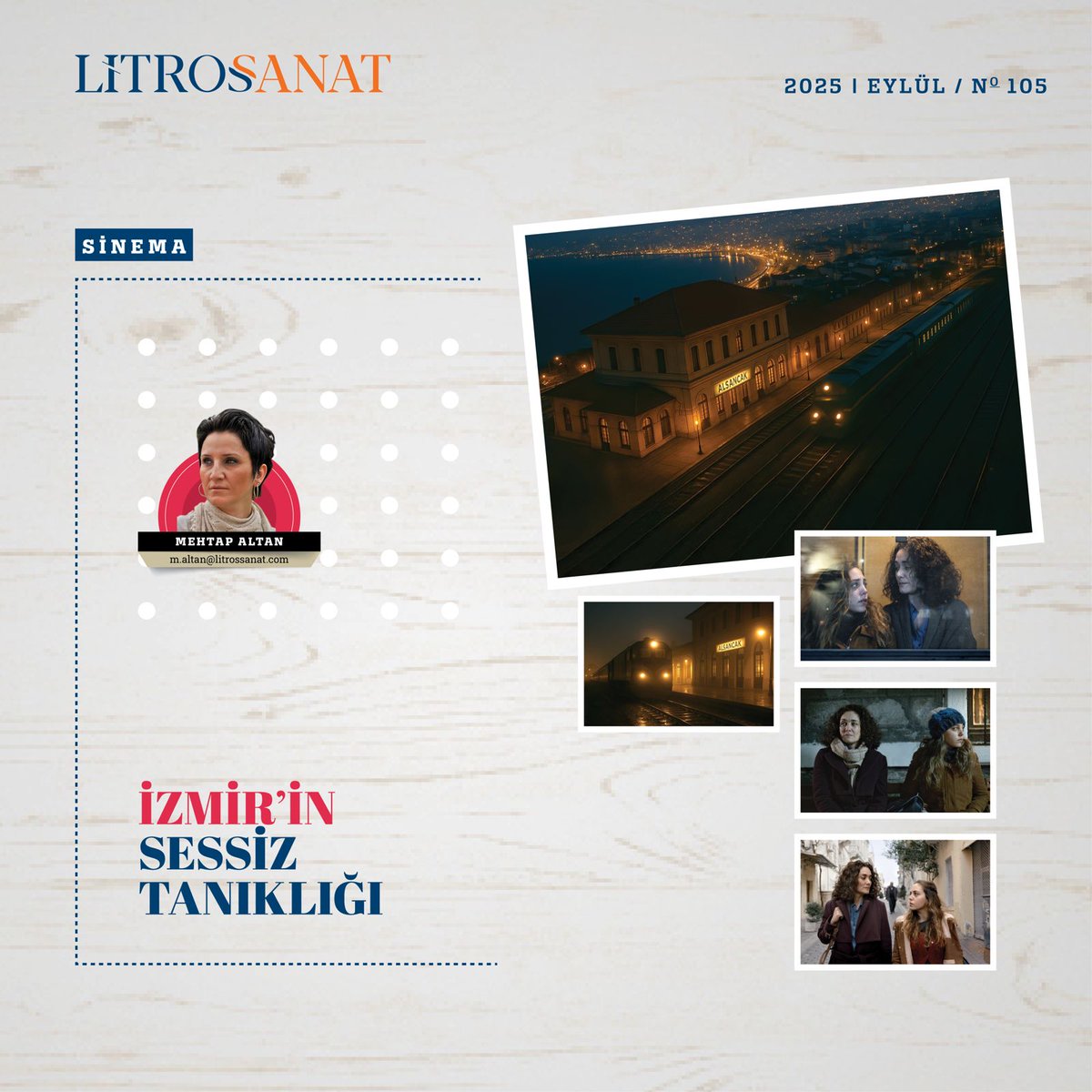 litrossanat's tweet image. Mehtap Altan&apos;ın  &quot;İzmir’in Sessiz Tanıklığı&quot; başlıklı yazısı Litros Sanat&apos;ta.

Okumak için 👉 litrossanat.com/sinema/izmir-i…