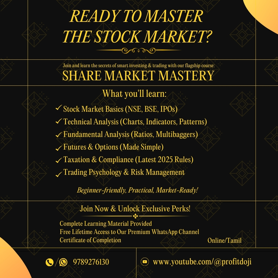 ProfitDoji's tweet image. 💡 Join and learn the secrets of smart investing &amp;amp; trading with our flagship course.

#sharemarketbasics  #stockmarketbasics  #investingforbeginners  #financeforbeginners  #investingbasics