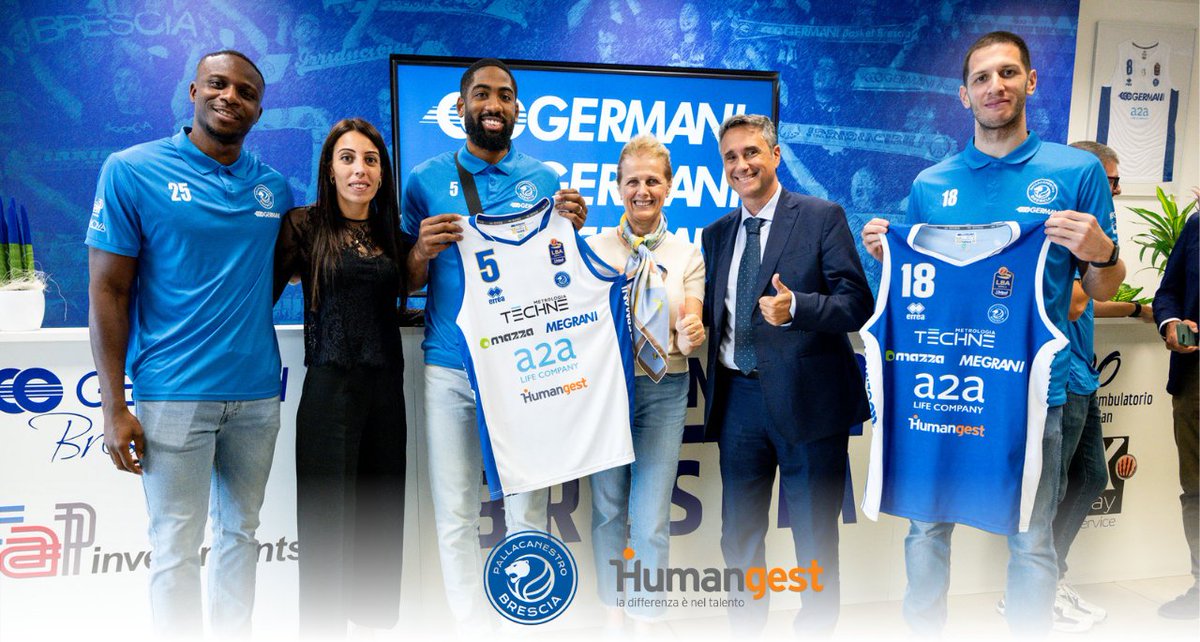 💙#Humangest è orgogliosa di essere Exclusive Sponsor della <a href="/GermaniBrescia/">Pallacanestro Brescia</a> per la Stagione2025/26.

Il nostro logo è sulle divise ufficiali e accompagnerà la squadra tra le sfide del Campionato. 
✨In bocca al lupo, ragazzi!