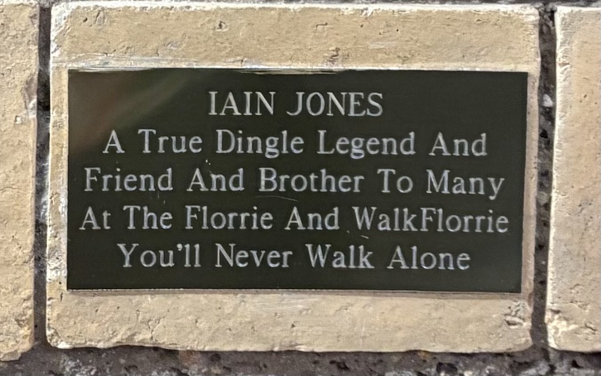 Florrie Mens Well Being Walk (@walkflorrie) on Twitter photo Iain’s plaque on the <a href="/TheFlorrie/">The Florrie</a> wall #NeverAlone ❤️💙 Iain’s plaque on the <a href="/TheFlorrie/">The Florrie</a> wall #NeverAlone ❤️💙