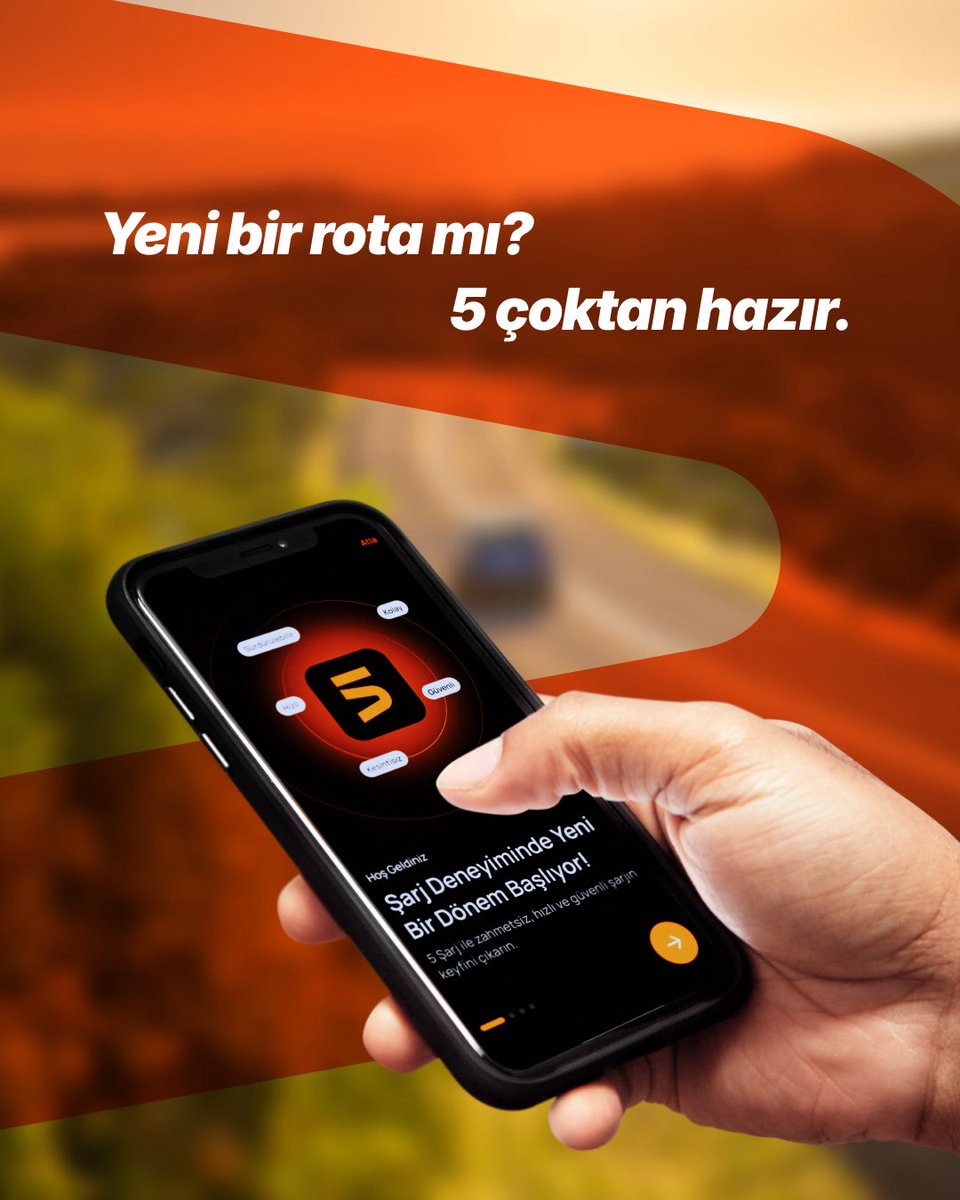 Yolun nereye olursa olsun, enerjin 5’te hazır.📍🚗⚡️

#şarj5te