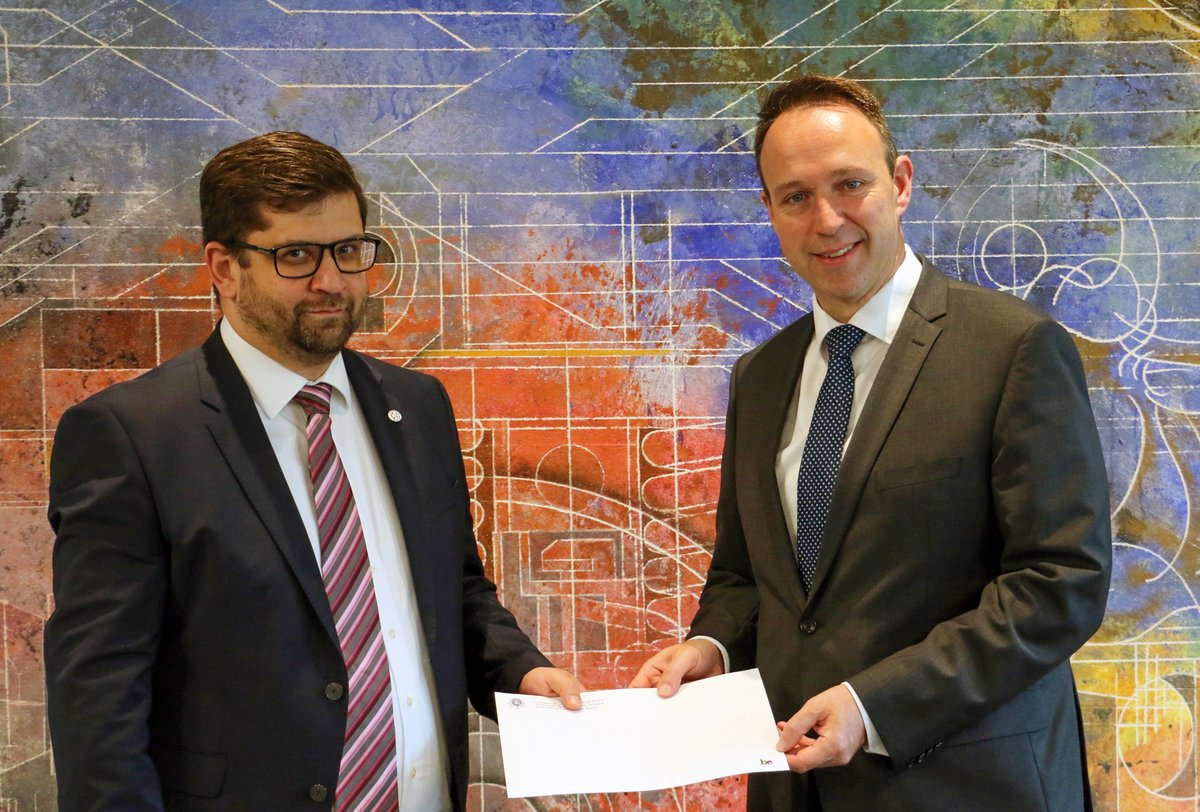 New Permanent Representative of Belgium - His Excellency the Ambassador of Belgium in the Swiss Confederation, Mr Patrick Van Gheel, visited the headquarters of OTIF <a href="/OTIF_COTIF/">OTIF</a> . He presented the Secretary General of OTIF, Mr Aleksandr Kuzmenko, with his letter of appointment.