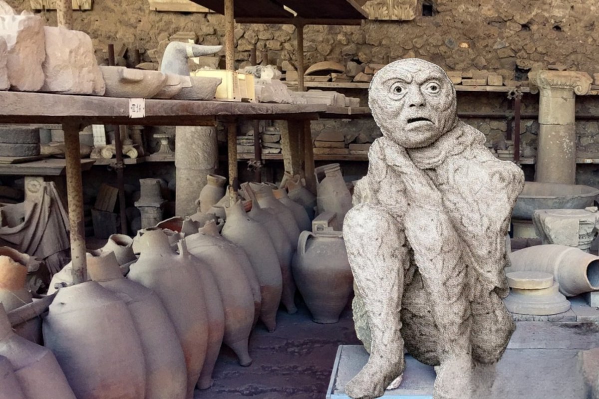 Pompeyano del 79 d.C., viéndote quejarte del simulacro por erupción volcánica en Tenerife...