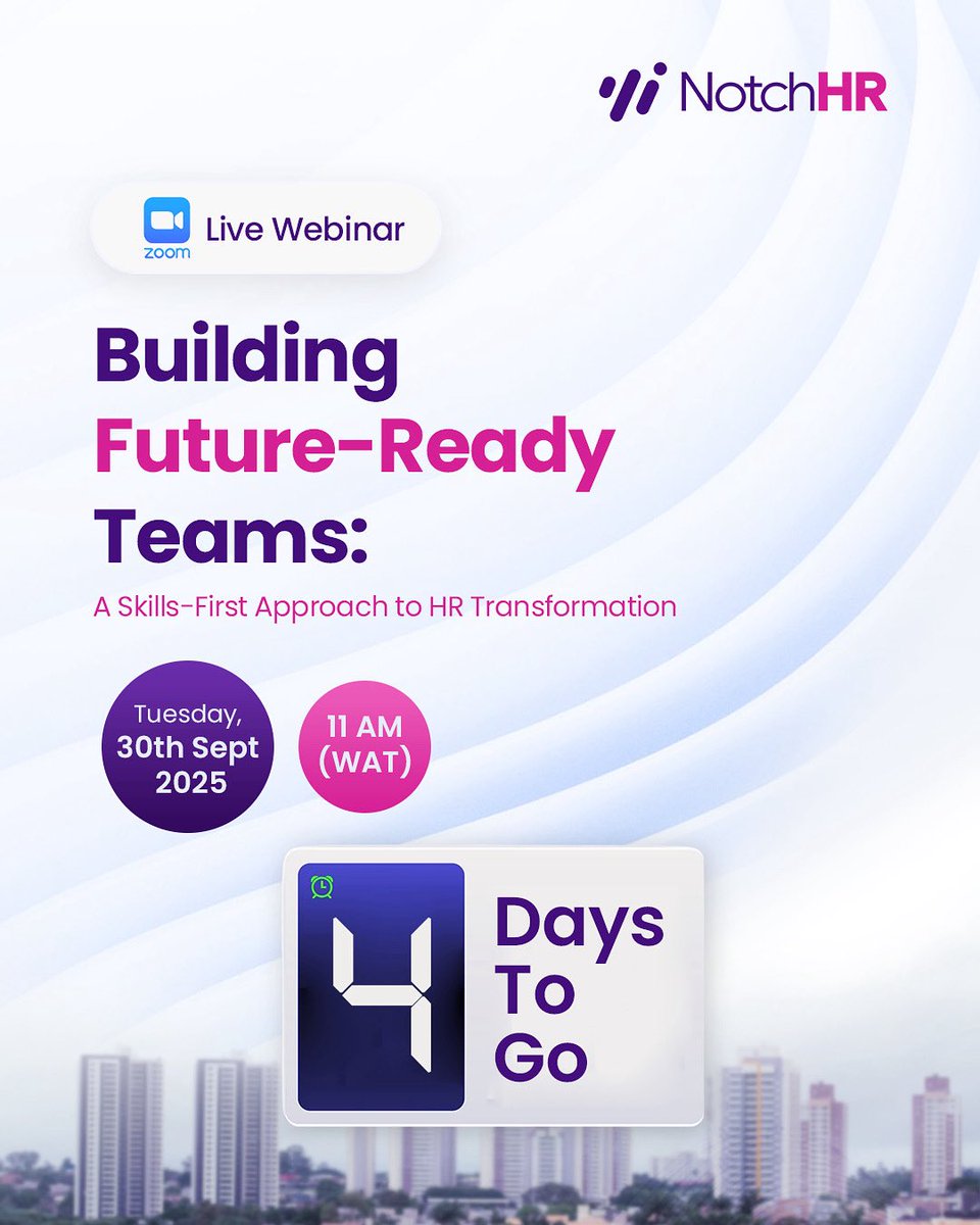 If your team had to face tomorrow’s challenges today… would they be ready?

Let’s talk skills-first HR.

Date:  Sept 30 | 11AM 
 Register now: notchhr.io/webinar