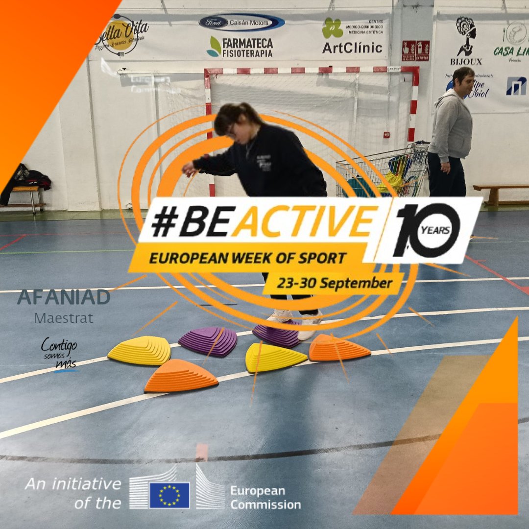 We're now in our Adapted Physical Activity session as part of European Sports Week. It's open to anyone who wants to participate .🏟️ Sport is a public good that connects health, education &amp; inclusion. #BeActive  <a href="/EuSport/">EUSport</a>