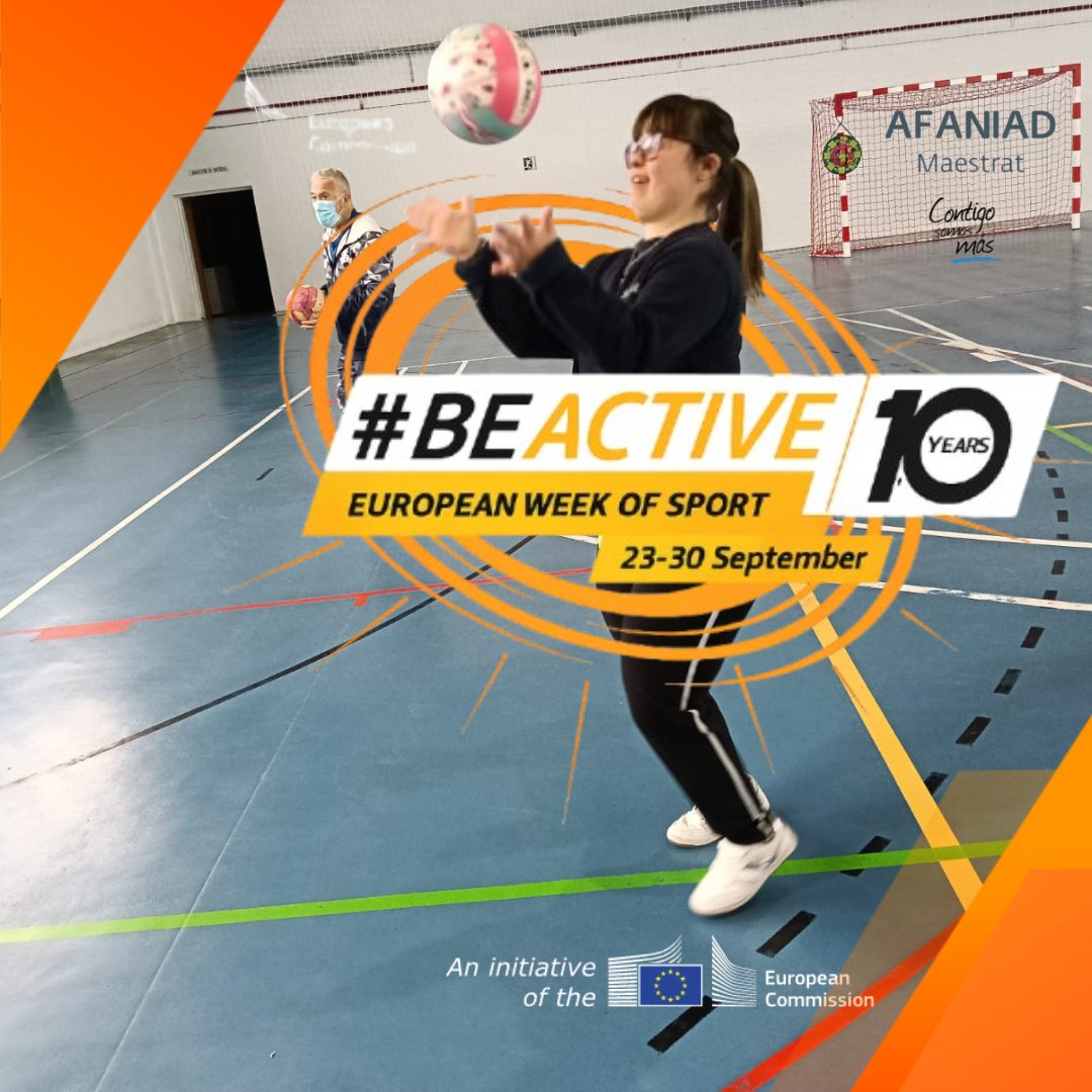 Ya estamos a pocos minutos de inciar la jornada de Actividad Física Adaptada organizada por AFANIAD Maestrat para la celebración de la decima edición de la Semana Europea del Deporte #BeActive – Move more, scroll less” (Muévete más, desplázate menos)
<a href="/EuSport/">EUSport</a>