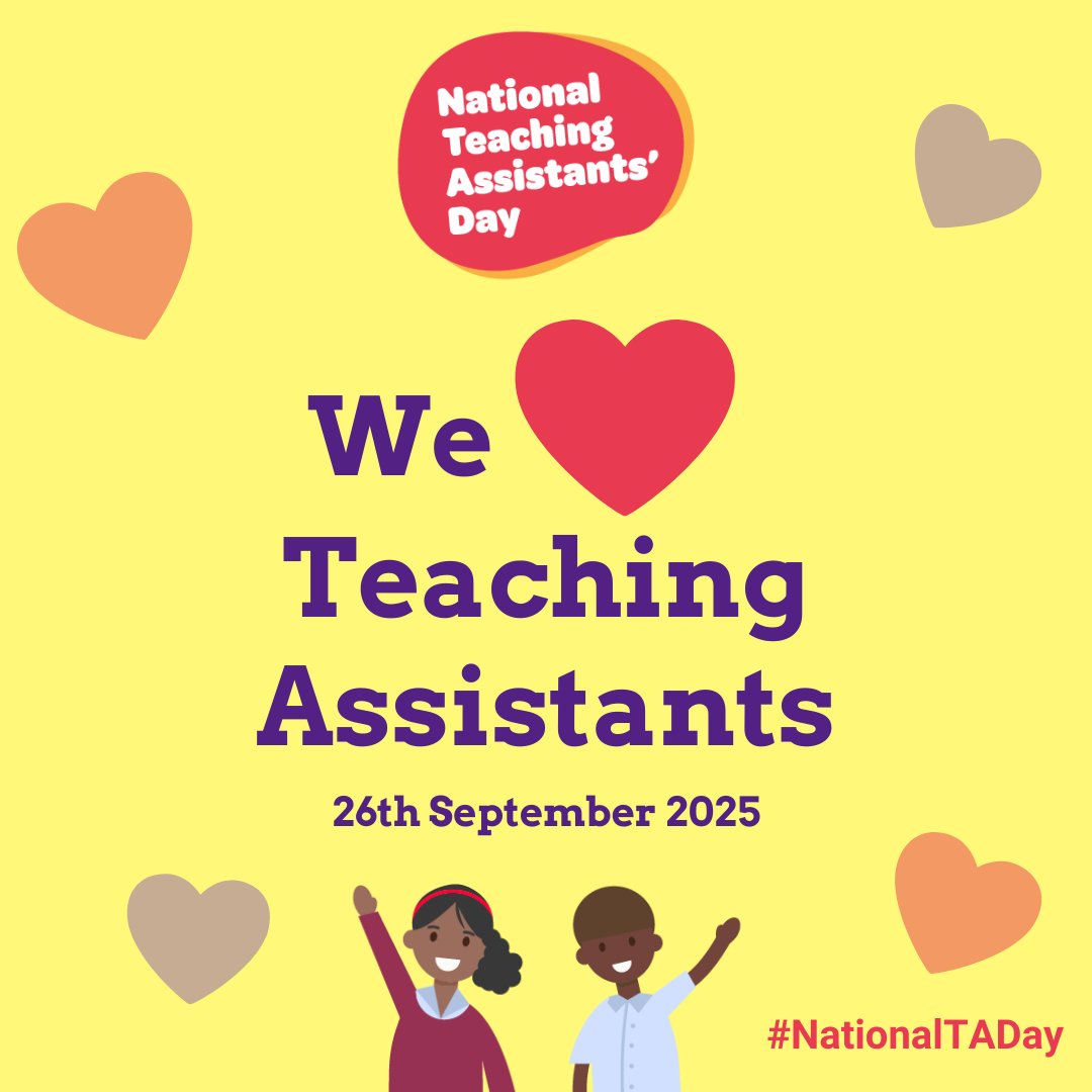 A huge, heartfelt thank you to all our incredible support staff for everything they do for our students and school every single day. We couldn't do it without you! ❤️ #NationalTADay