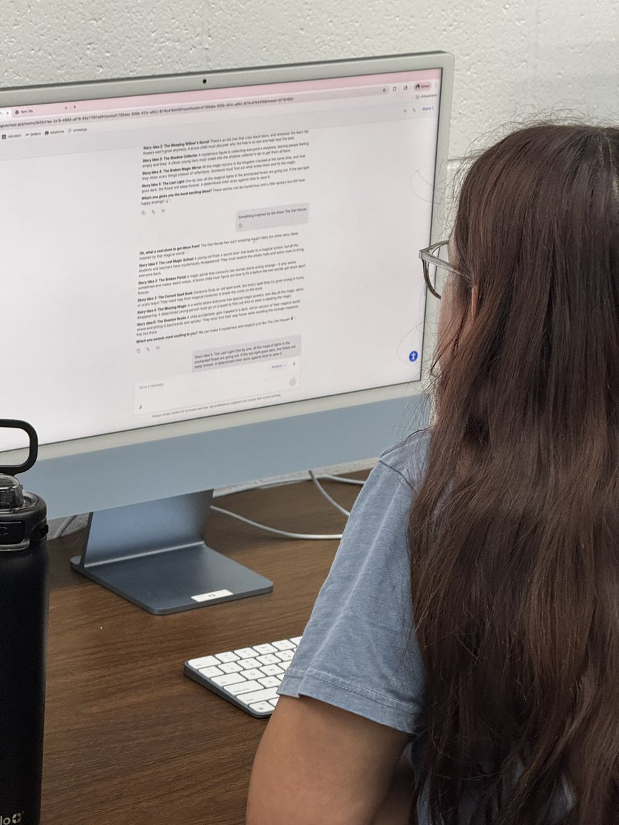 wilthomas3's tweet image. The true magic of @magicschoolai is not the 1’s &amp;amp; 0’s of Ai code that produces instant feedback based on prompt inputs by a user. It’s confidence that it instantly instills in a student who struggles to get their amazing script idea out of their head &amp;amp; give it life!  #RobinsonISD