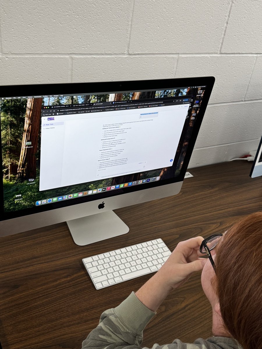wilthomas3's tweet image. The true magic of @magicschoolai is not the 1’s &amp;amp; 0’s of Ai code that produces instant feedback based on prompt inputs by a user. It’s confidence that it instantly instills in a student who struggles to get their amazing script idea out of their head &amp;amp; give it life!  #RobinsonISD