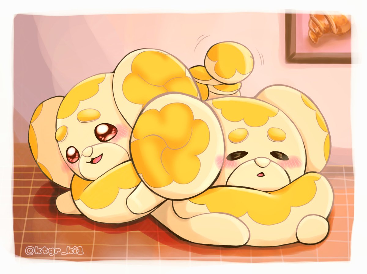 #パピモッチの日 
もちもちパピモッチ💛可愛いねぇ💛