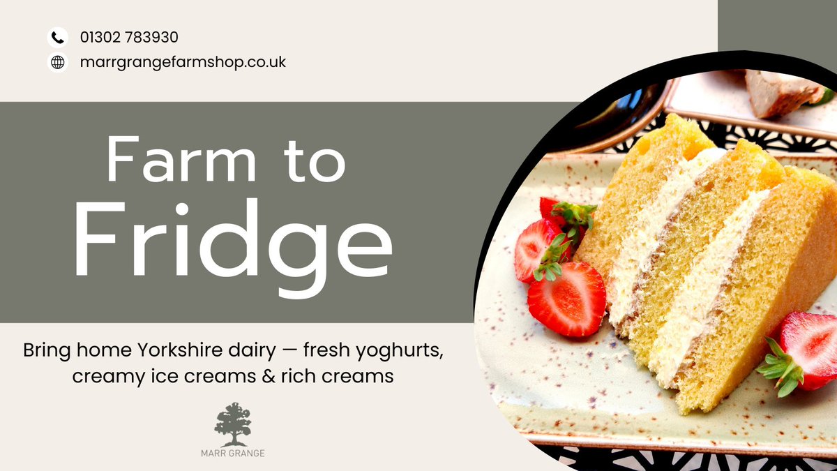 Marr_Grange's tweet image. From Farm to Fridge 🥛

Longley Farm yoghurts, Thaymar Ice Cream &amp;amp; rich creams — Yorkshire’s dairy at its best 🍦🏵️

Take home creamy perfection today: bit.ly/3I0Z60D 

#FreshDairy #YorkshireCream #LocalTaste #FarmFavourites #MarrGrangeDeli #MarrGrange