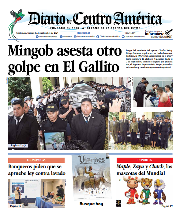 Le compartimos nuestra portada de hoy, puede leer nuestra versión digital en el siguiente enlace:

issuu.com/_dca/docs/edic…

📰Diario de Centro América