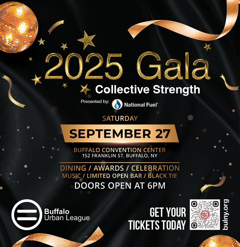 One  Day! There is only one day left to purchase a ticket for the Buffalo Urban League Gala. Time to commit before its too late.

Purchase your ticket here: bulny.org