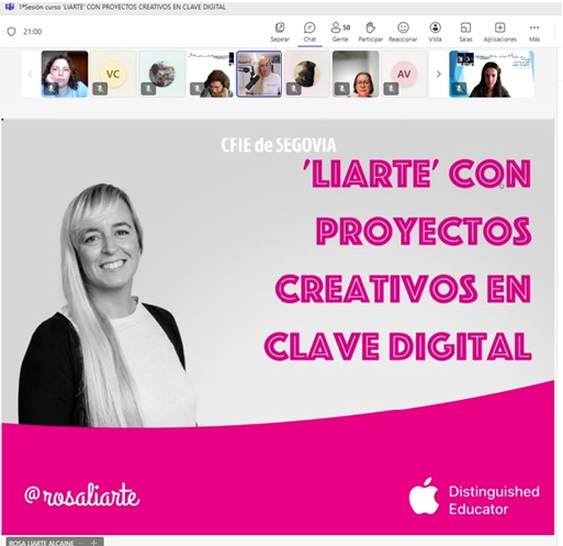 🔊 ¡Ayer arrancó con gran éxito el curso de
<a href="/rosaliarte/">Rosa Liarte Alcaine</a> en el @CFIESegovia !  Seguimos los próximos días con más sesiones llenas de creatividad y con muuuuucha inspiración 📷 📷📷<a href="/educacyl/">Educación JCyL</a> 👏