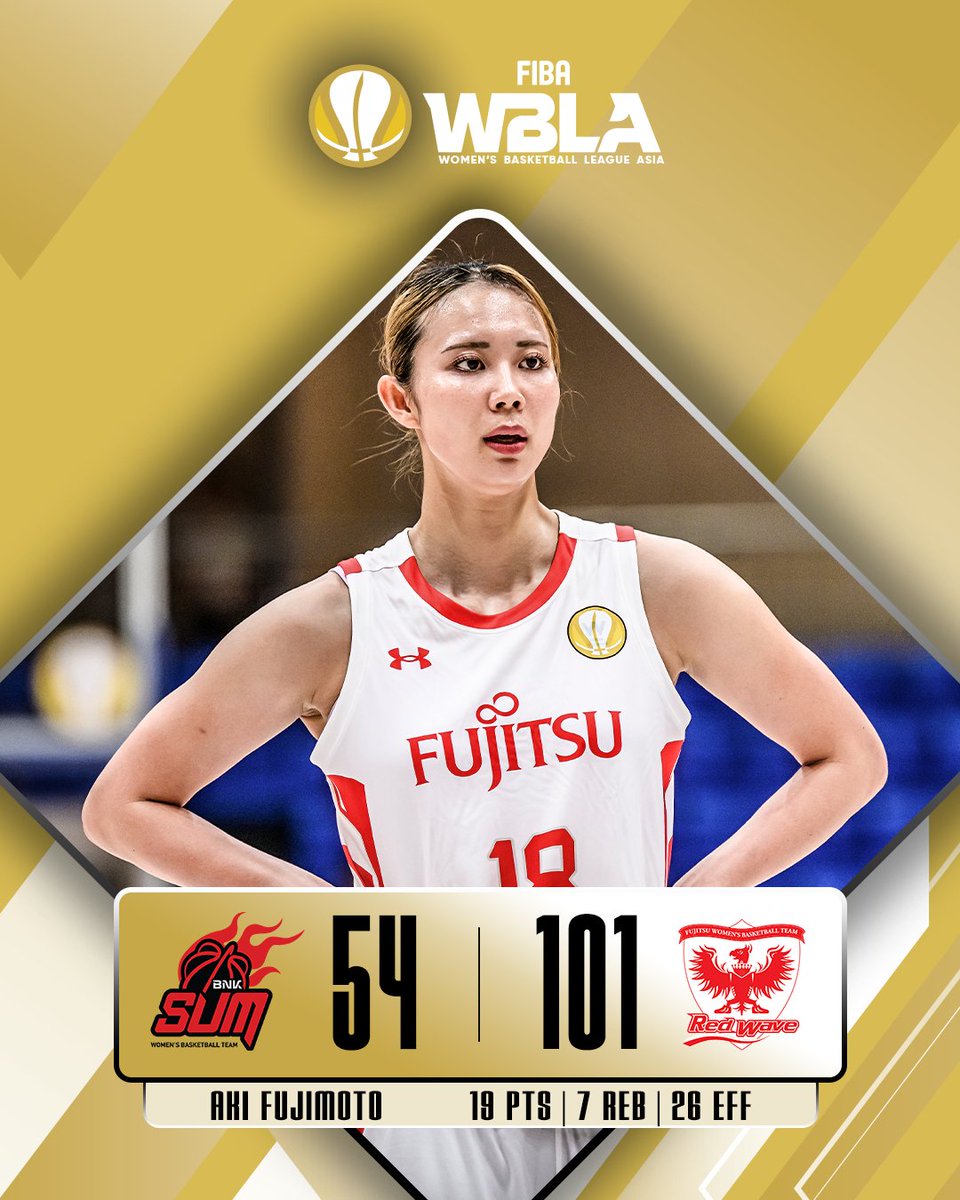 Fujitsu finish the group phase on a strong note 😤

#WBLAsia