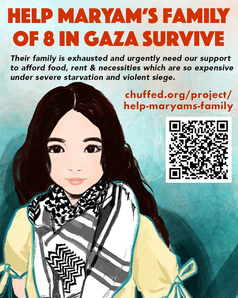 <a href="/MMaryamfam/">Maryam’s Family</a> As always, tons of shares, views but not nearly enough donations. Please make your will for Maryam's family material to support their LIFELINE and so we can make the next transfer  of funds as substantial as possible AS SOON AS POSSIBLE.
chuffed.org/project/help-m…