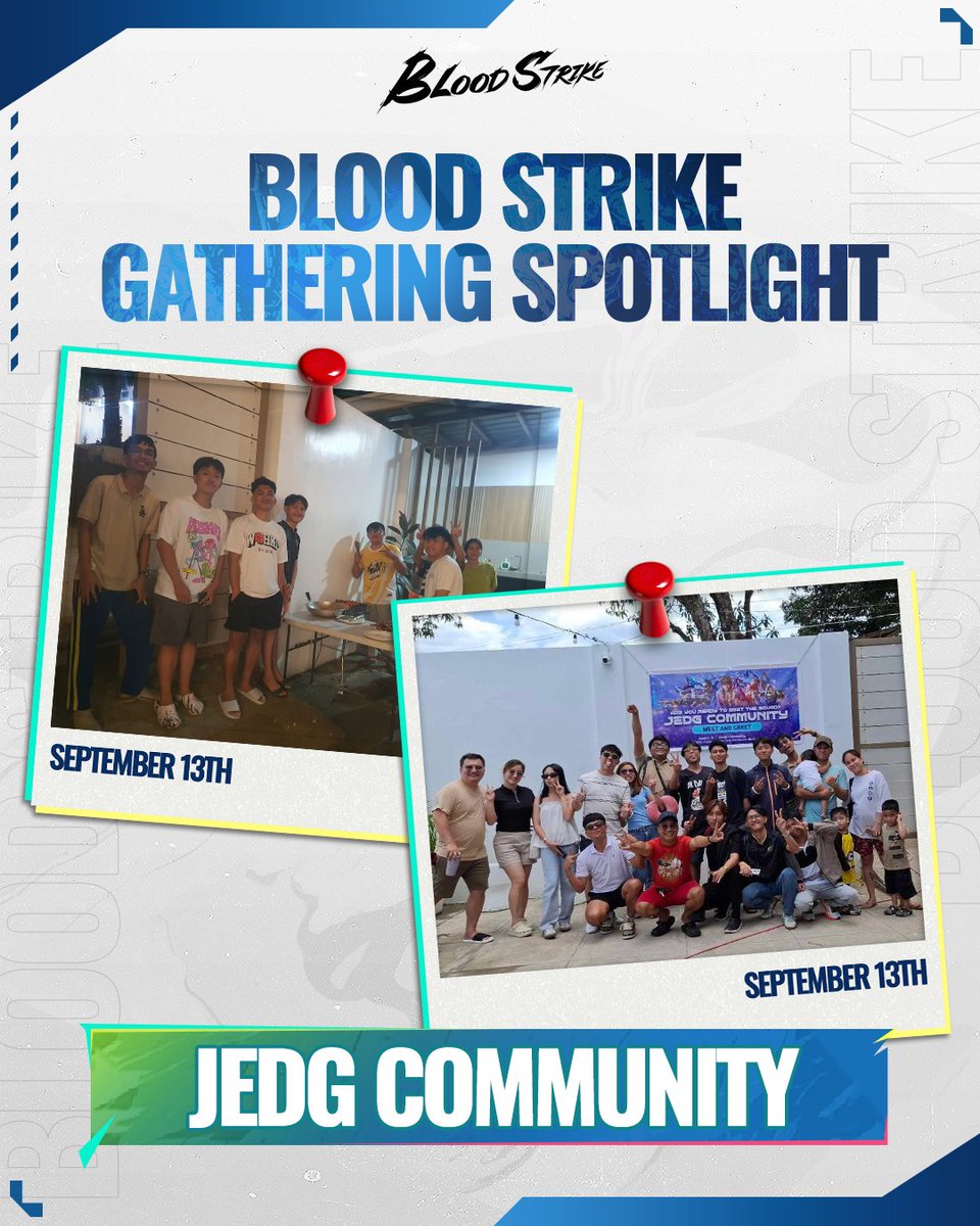 From the battlefield to real life!

Check out these awesome photos from the JEDG Community's gathering on September 13th! We love seeing friendships forged in-game continue offline. This is what the Blood Strike community is all about.

#BloodStrike #BS