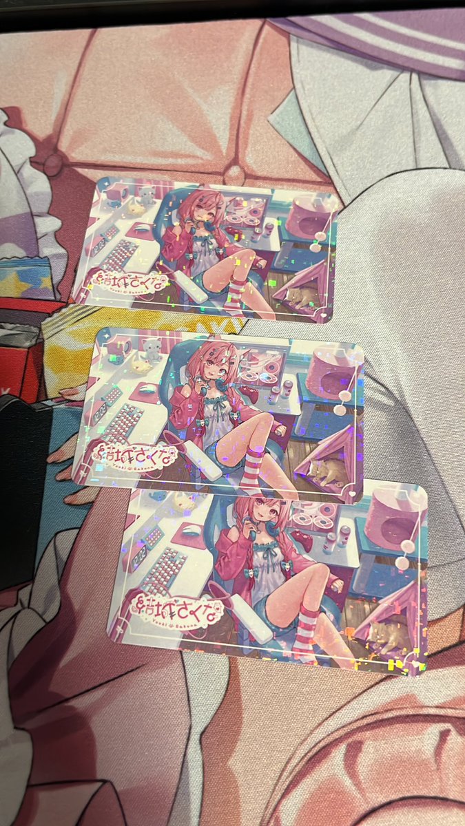 #結城さくな
#さくなデバイス部
#AMICIS
さくたんのコラボキーボードとマウスパッドの3セット届きました！
素敵なコラボほんとにありがとうございます！大切に使います！