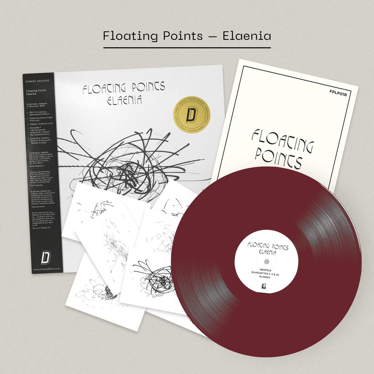 DINKED ARCHIVE EDITION #28
<a href="/floatingpoints/">floating points</a> - Elaenia
Pluto Records x <a href="/dinkededition/">DINKED</a> 
Pre-Order: vinyltap.co.uk/products/elaen…

+ Oxblood Vinyl
+ 7 x Original Postcard w/ Belly Band
+ 305x305mm Booklet
+ Remastered w/ Bonus Track
+ Dinked Archive Obi Strip &amp; Gold Foil Sticker
+ Ltd /700