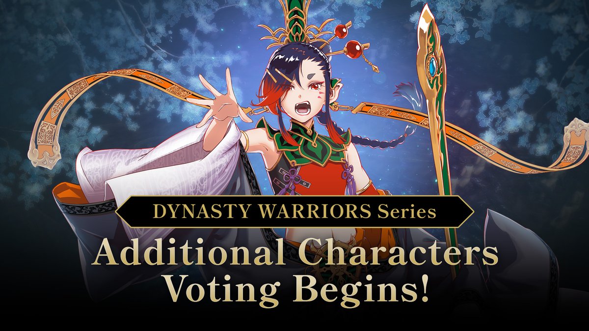 Announced during KOEI TECMO LIVE! at #TGS2025, voting is now underway for an additional DYNASTY WARRIORS character to be added to the #WARRIORSAbyss roster in our next free update.

gamecity.ne.jp/form/musou-aby…

Submissions close 19th October.