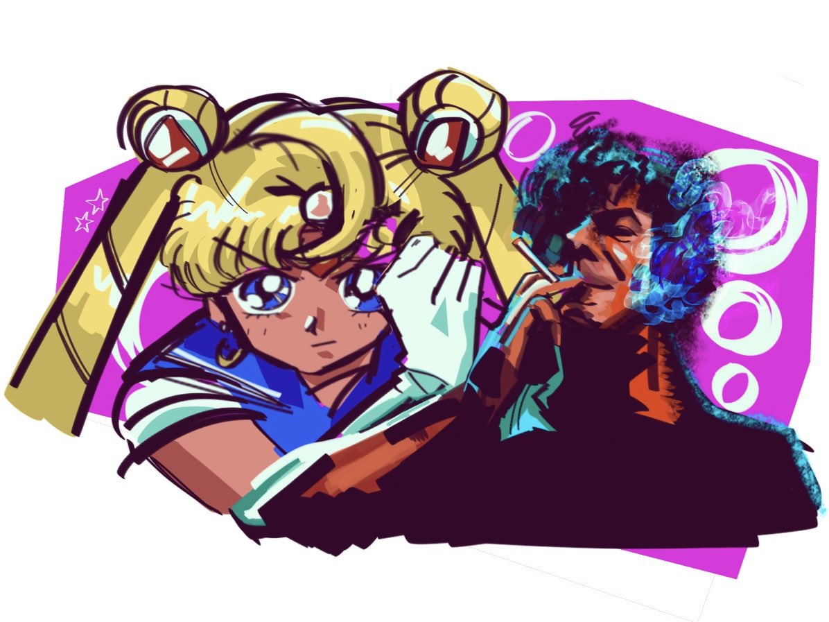 fixxleopard's tweet image. felt like fiddling with procreate brushes #ween