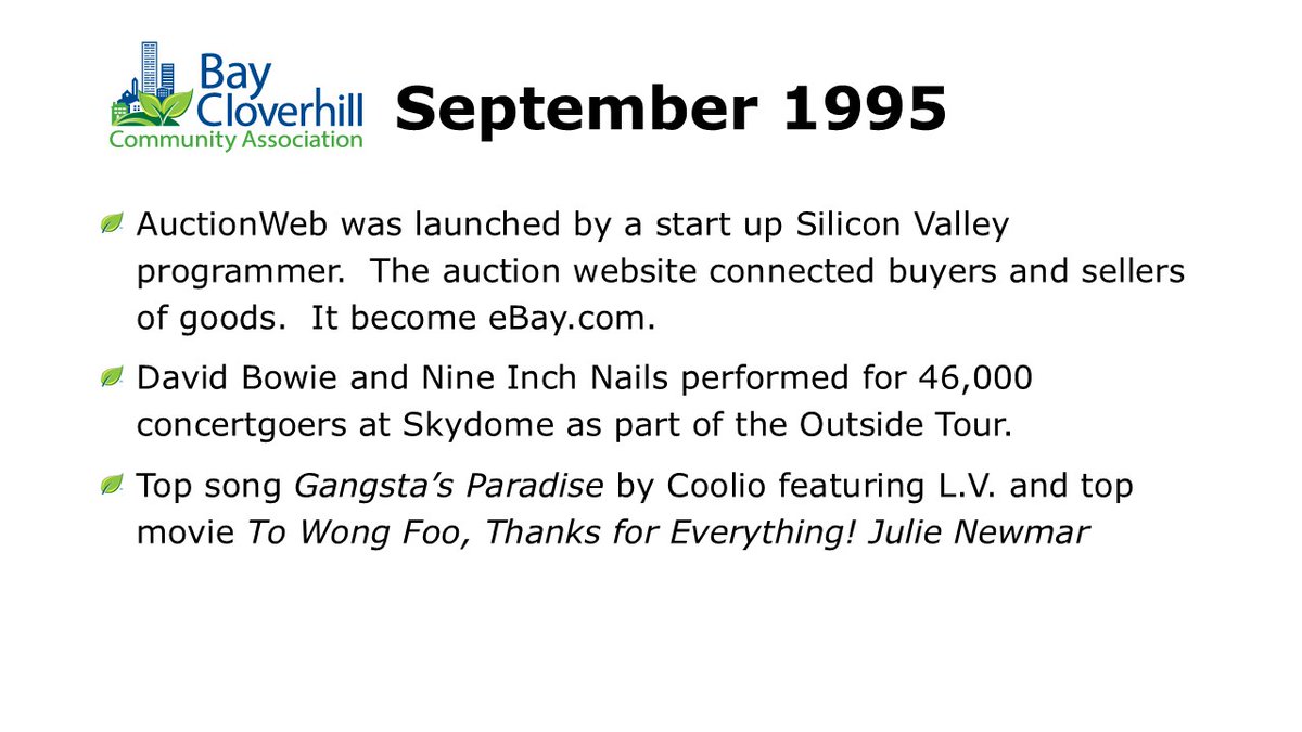 Celebrating 30 years of serving the neighbourhood by revisiting highlights of the past.