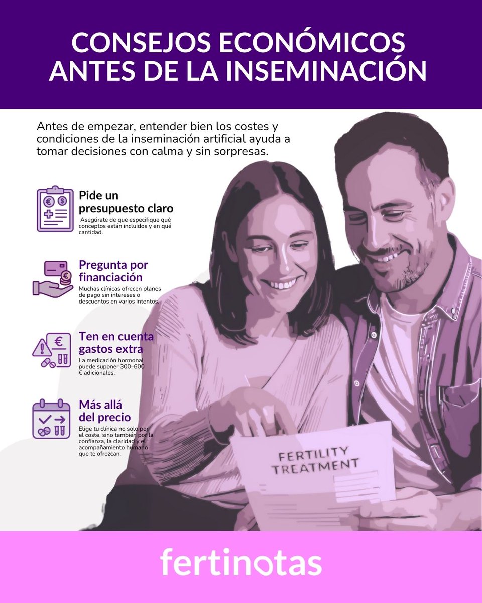 La Sanidad Pública cubre la inseminación artificial en algunas comunidades, con criterios de edad e intentos.

En Fertinotas explicamos precios, financiación y acceso público y privado, para que la esperanza se acompañe siempre de buena planificación.

🔗 fertinotas.com/precio-insemin…