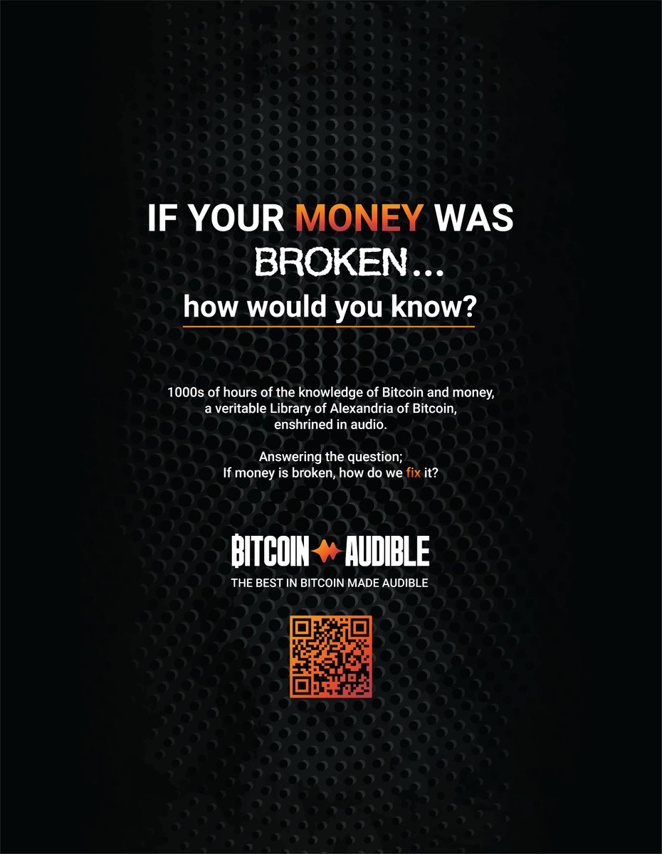 Thousands of hours of the knowledge of Bitcoin and money, a veritable Library of Alexandria of Bitcoin, enshrined in audio.

<a href="/BitcoinAudible/">Bitcoin Audible</a>