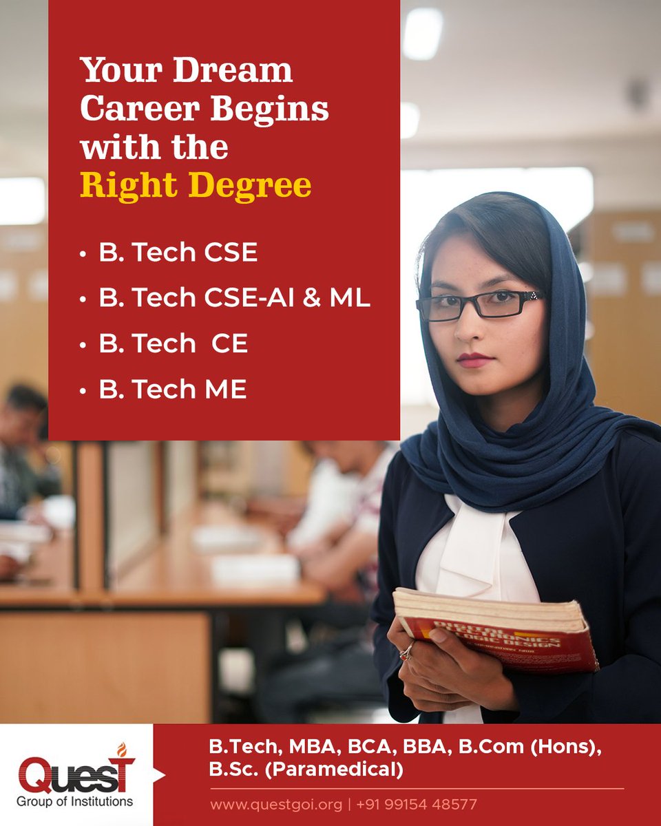 QuestMohali's tweet photo. At QUEST, we empower students with a perfect mix of theory and hands-on experience.
To know more,
🌐 Visit: https://t.co/yLh0fdmzQY
📞 Call: +91-9915448577

#QuestChandigarh #CareerWithConfidence #EngineeringExcellence #LearnCreateLead #FutureReady https://t.co/gjqPN7lf4u