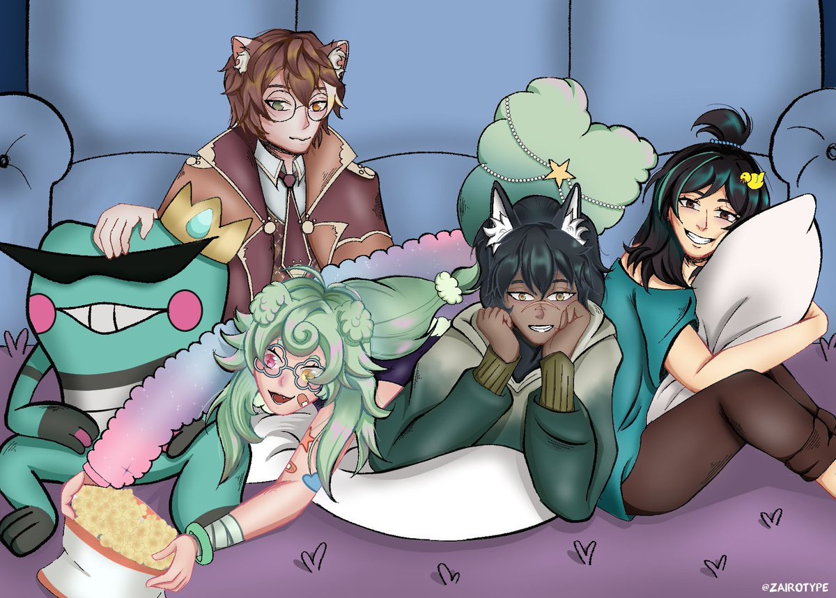 The art reward from May’s donothon! ✨

Back then it almost seemed like I was gonna pause my streaming activities for a while, I felt bad asking for help. It was my first time hosting a donothong and the support has been amazing🥹

🎨: @zairotype #chudoods #duckonheadfa #vennyart