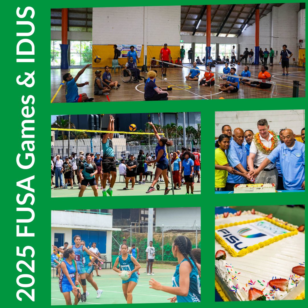 Last week FISU Oceania's President visited Fiji for #IDUS2025 and the Fiji Inter Tertiary Games. Congratulations to Fiji National University who were crowned champions #WeAreOceania #universitysport #tertiarysport #fusa #fisu #LetsIDUS