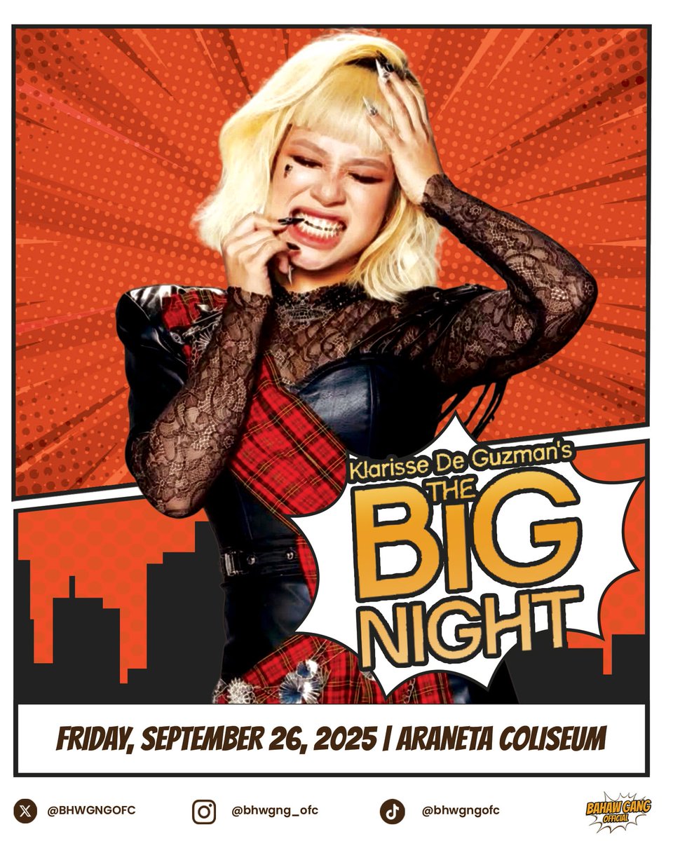 wdymwhosecha's tweet image. Hola, Takaw Fam! 

It’s finally here, mga Ka-Takaw! The Big Night happens TONIGHT at the Araneta Coliseum! We’re so ready to cheer, sing, and celebrate this unforgettable night for our dear @Klarissedguzman! 🤎🔥

With the special guest — PDG Fam/Bahaw Gang Members joining The…