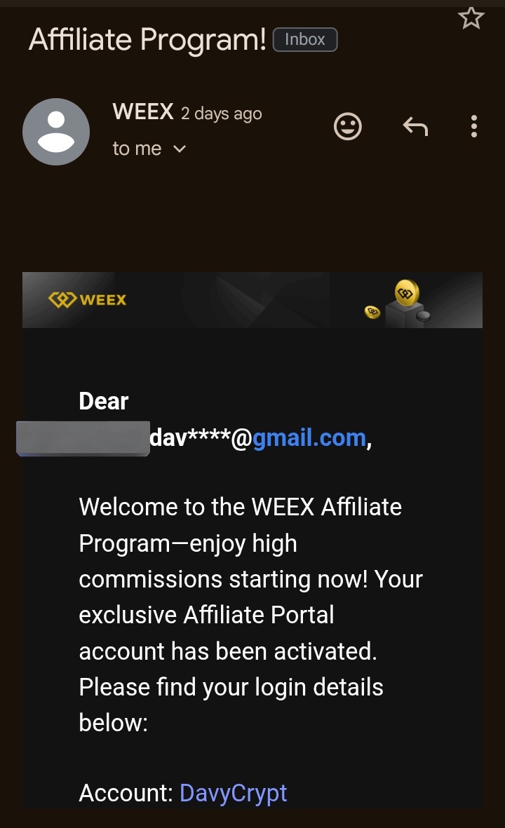 Officially an affiliate for <a href="/WEEX_Official/">WEEX</a> 

WEEX is a crypto exchange where you can trade assets securely.

You can also earn rewards for participating in special tasks/ campaigns.

Start your journey on WEEX now -&gt; weex.com/register?vipCo…

More details to come. 🟡