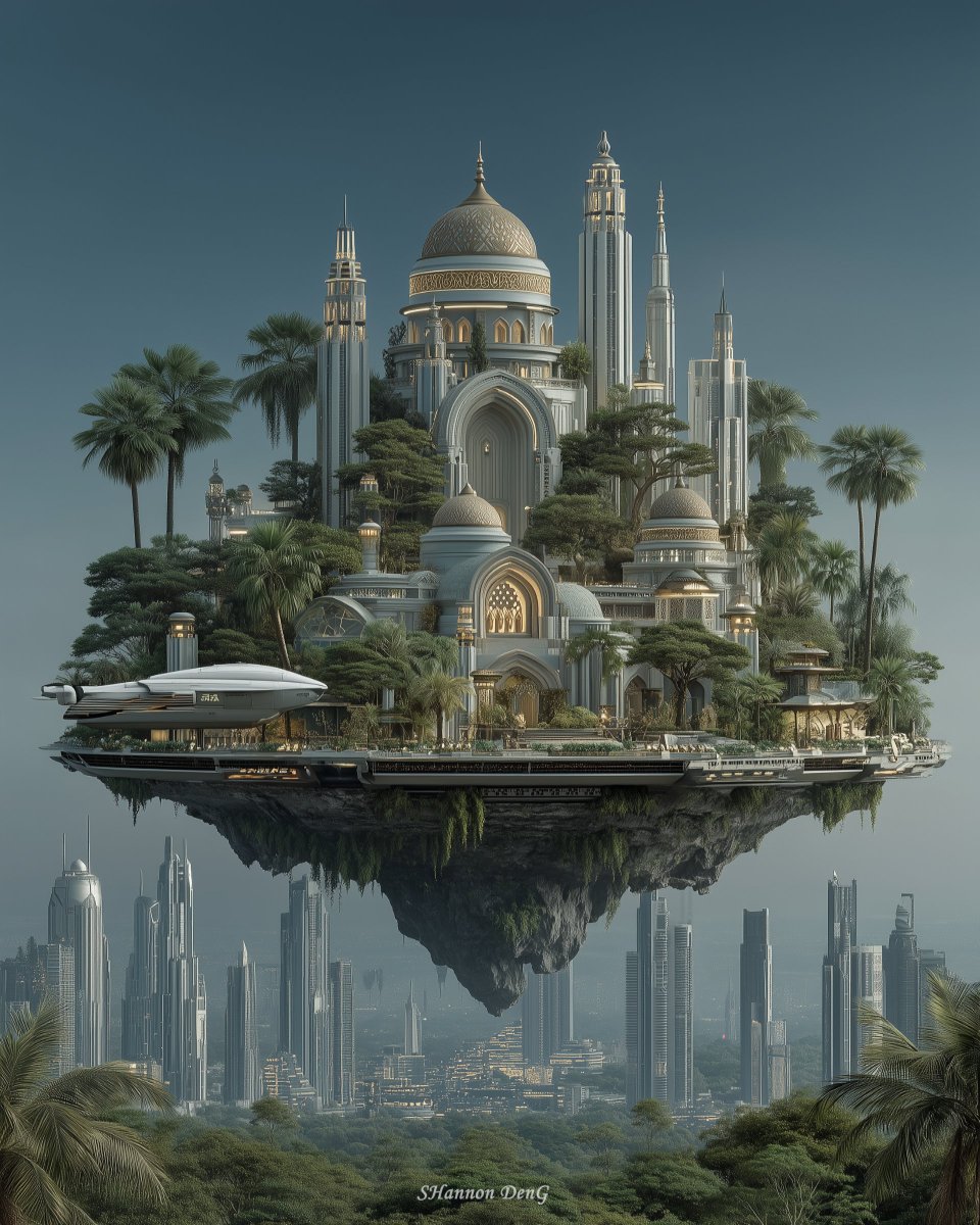 318shannon's tweet photo. Empire Hidden in the Sky.
#AIart #floatingcities #scifiart #dreamscape #aiartdaily #fantasyart #surrealart #digitalart #aiartcommunity https://t.co/VVnwI2e52d